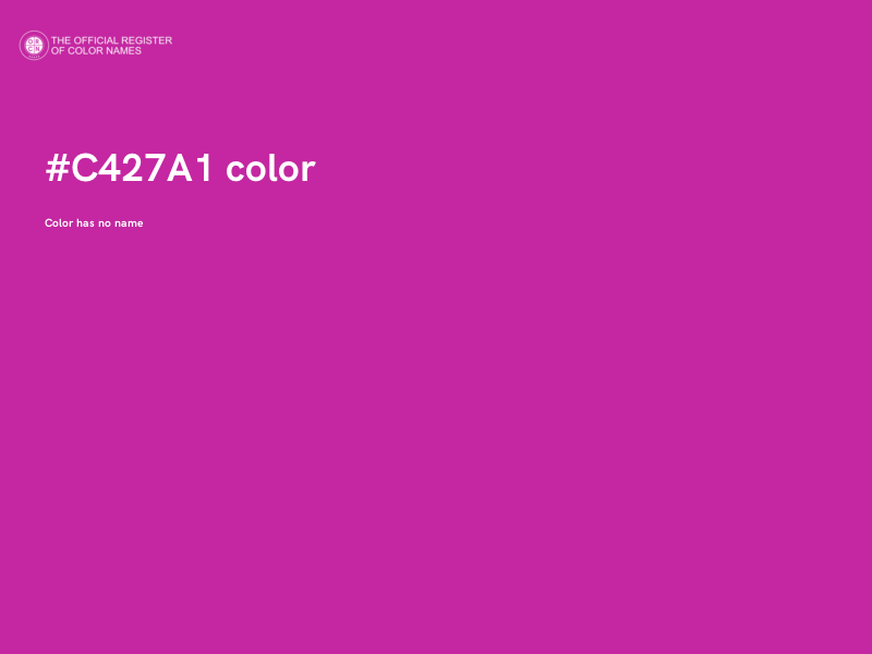 #C427A1 color image