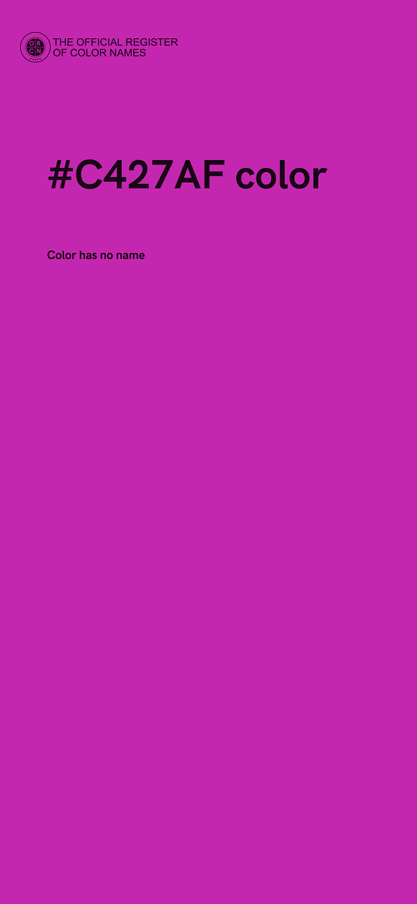 #C427AF color image