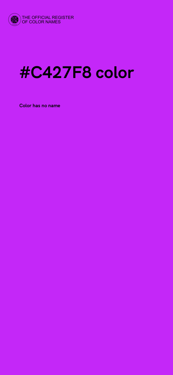 #C427F8 color image