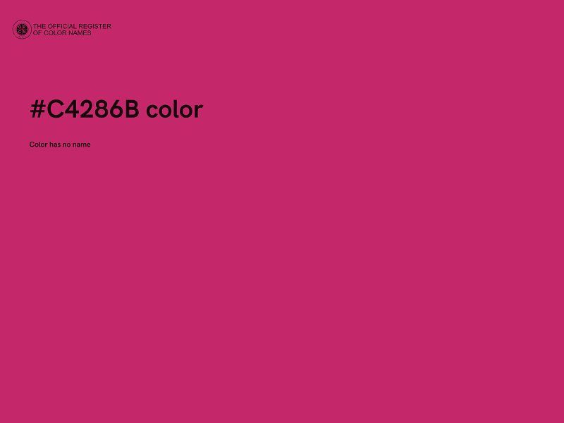 #C4286B color image