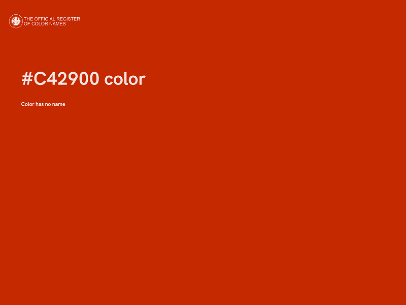 #C42900 color image