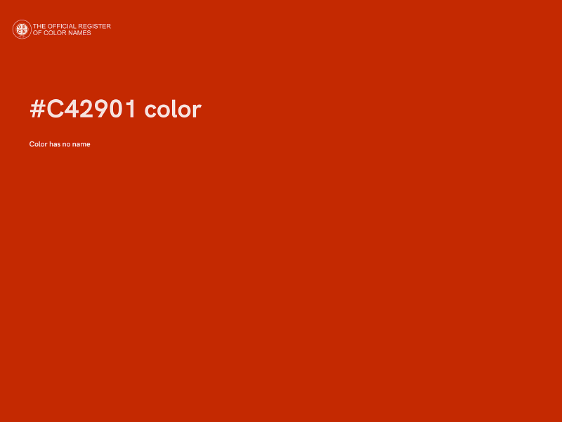 #C42901 color image