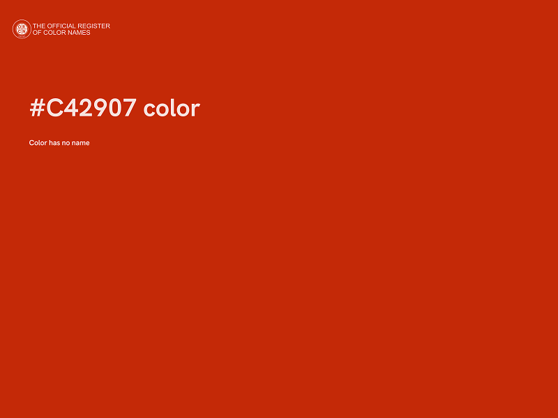 #C42907 color image