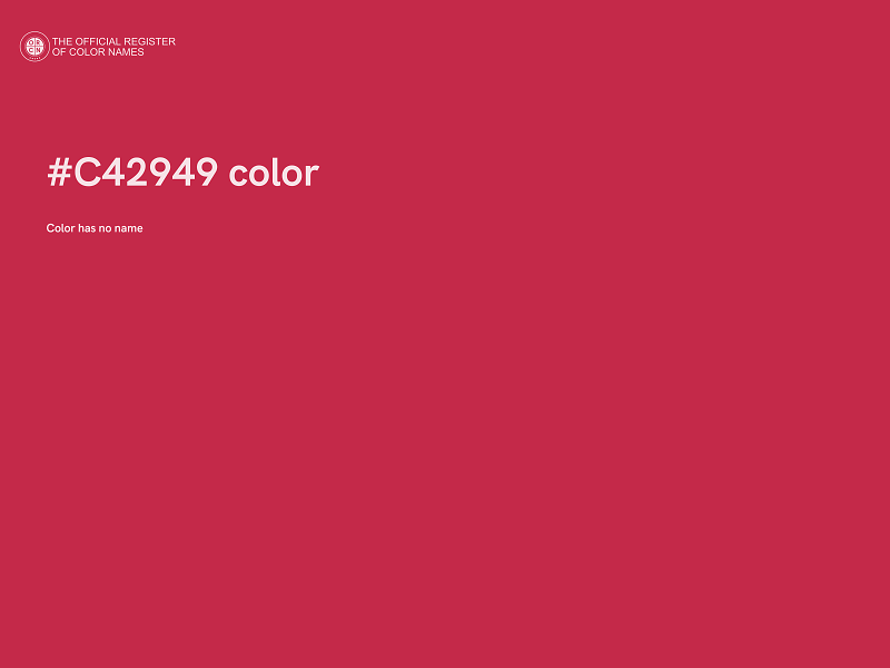 #C42949 color image