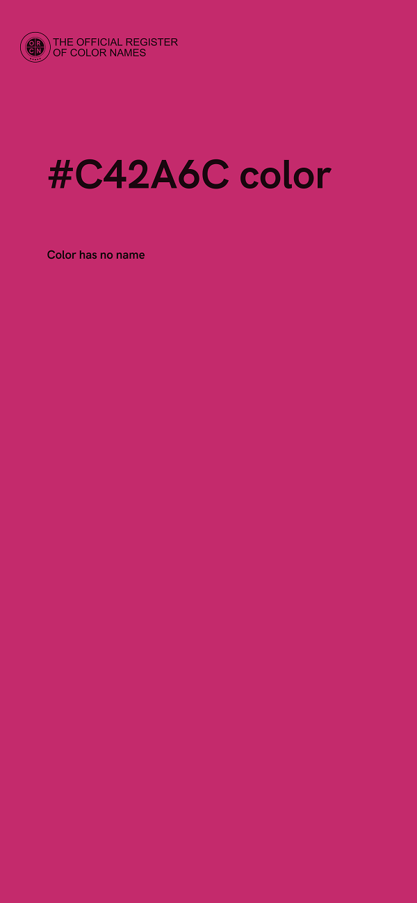 #C42A6C color image