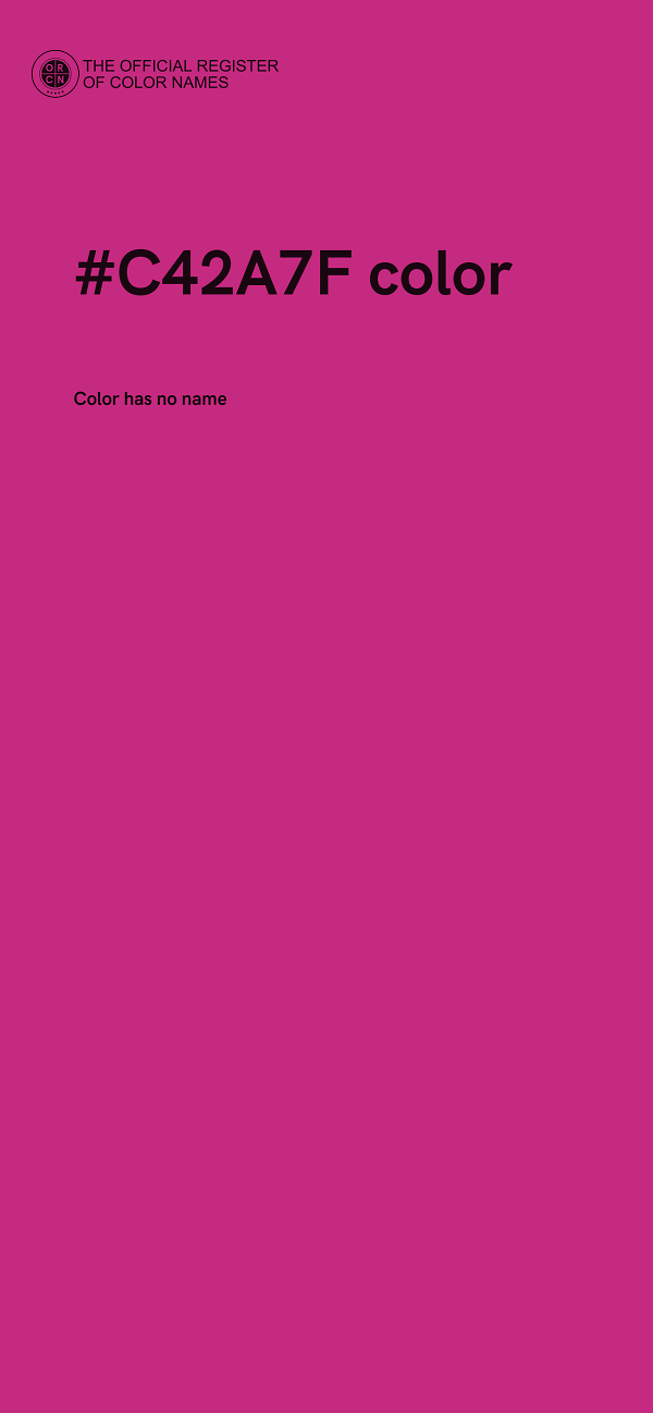 #C42A7F color image