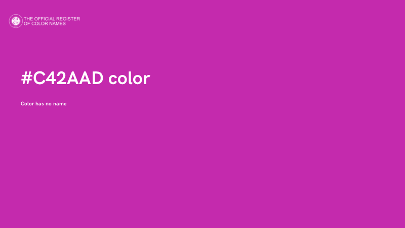 #C42AAD color image
