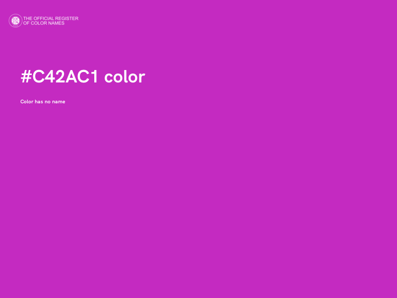 #C42AC1 color image
