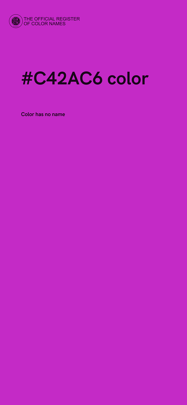 #C42AC6 color image