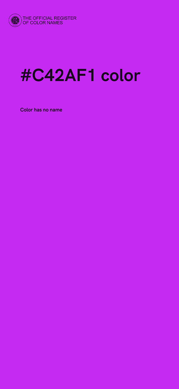 #C42AF1 color image