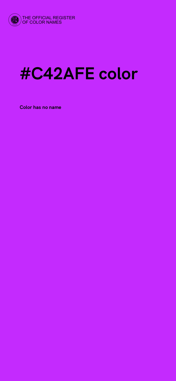 #C42AFE color image