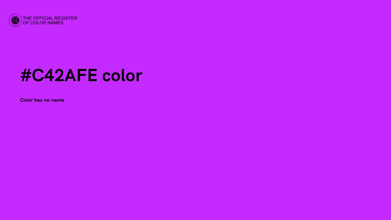 #C42AFE color image