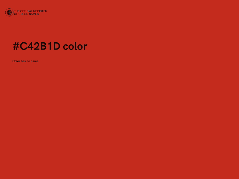 #C42B1D color image