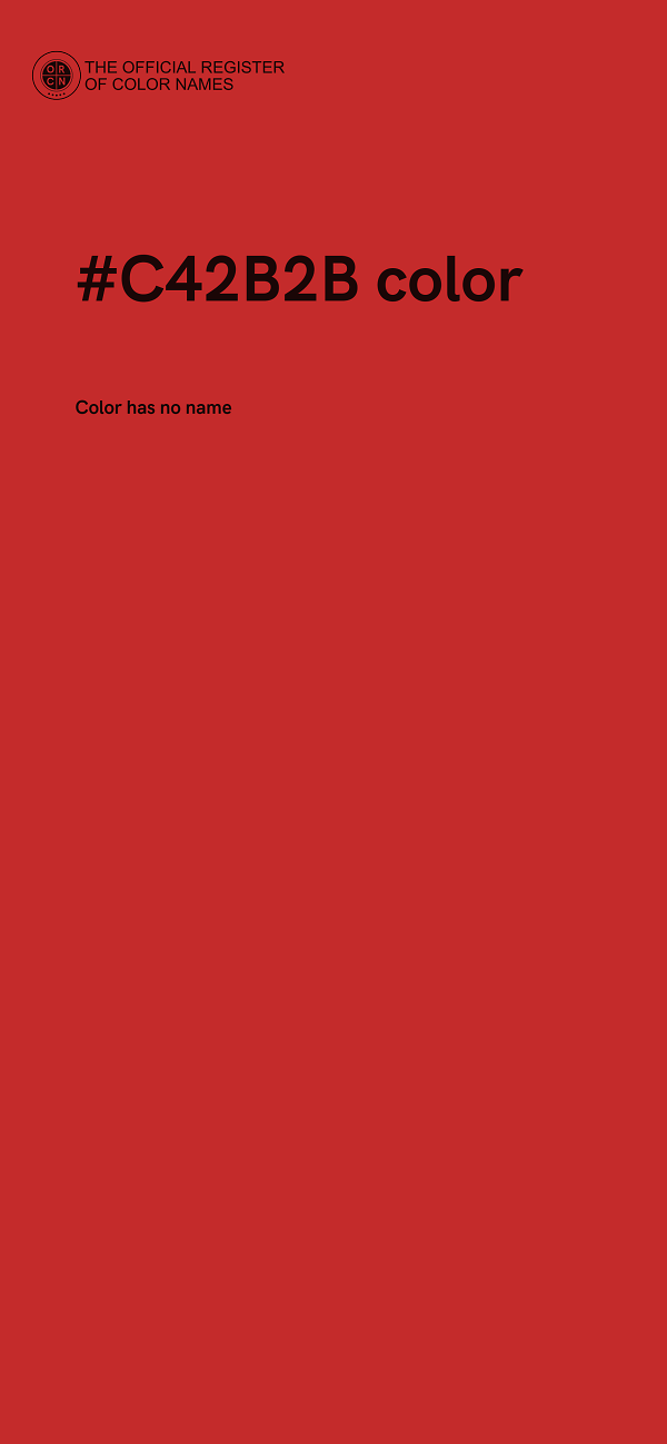 #C42B2B color image