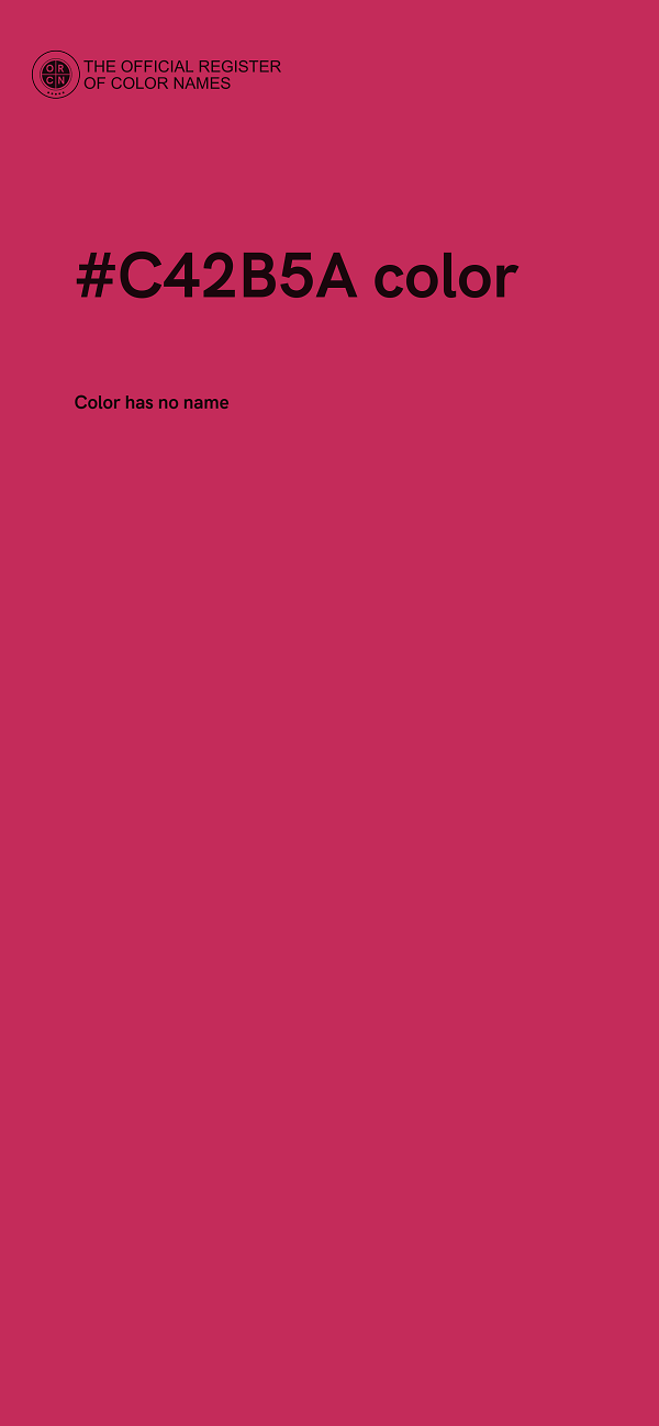 #C42B5A color image