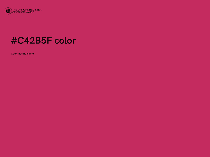 #C42B5F color image