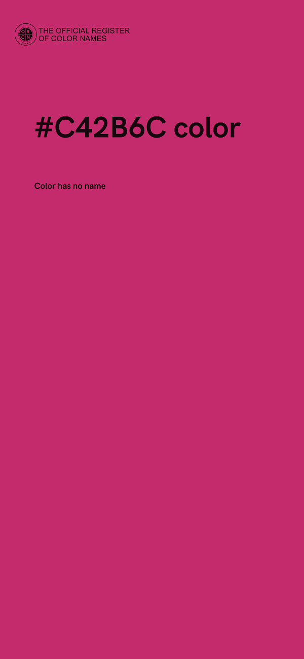 #C42B6C color image