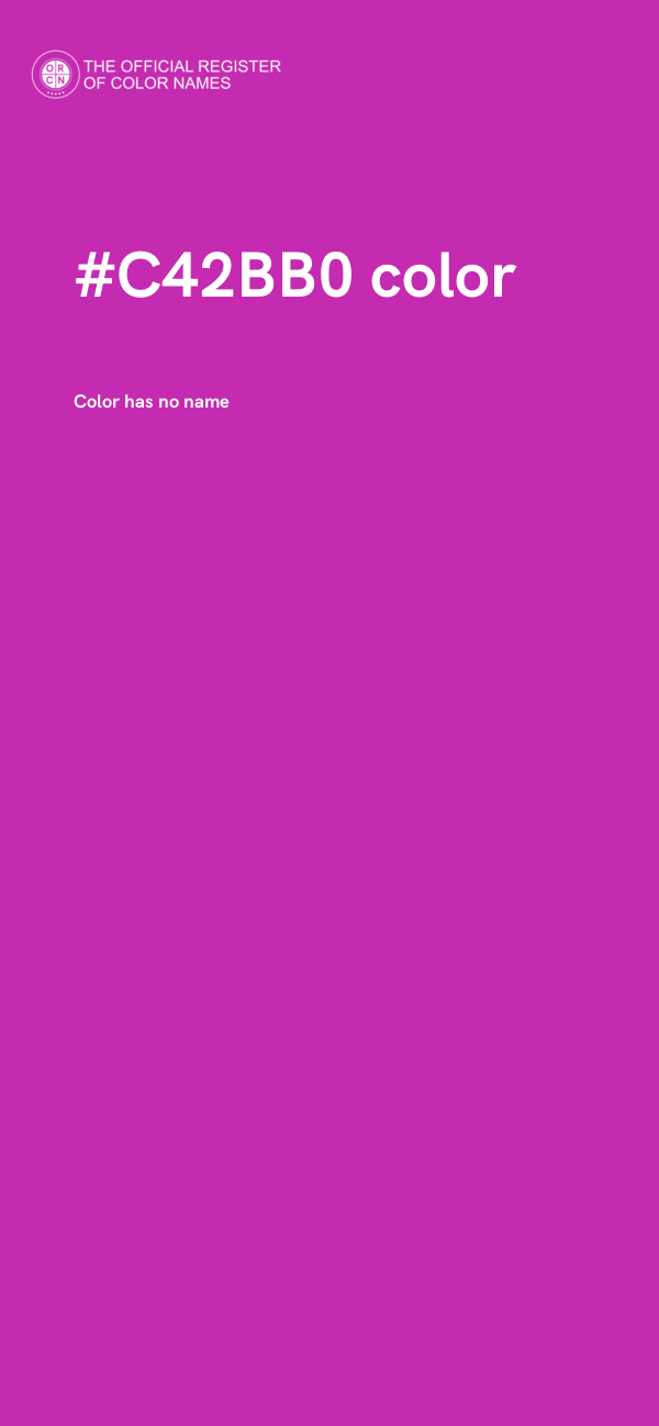 #C42BB0 color image