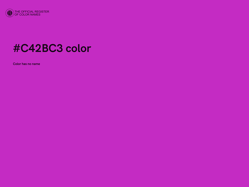 #C42BC3 color image