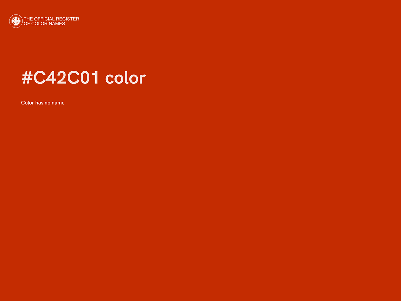 #C42C01 color image