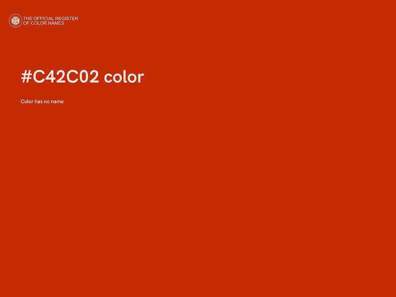 #C42C02 color image