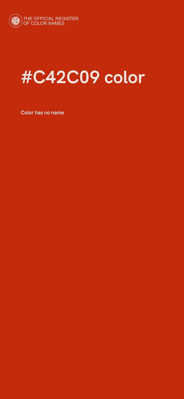 #C42C09 color image