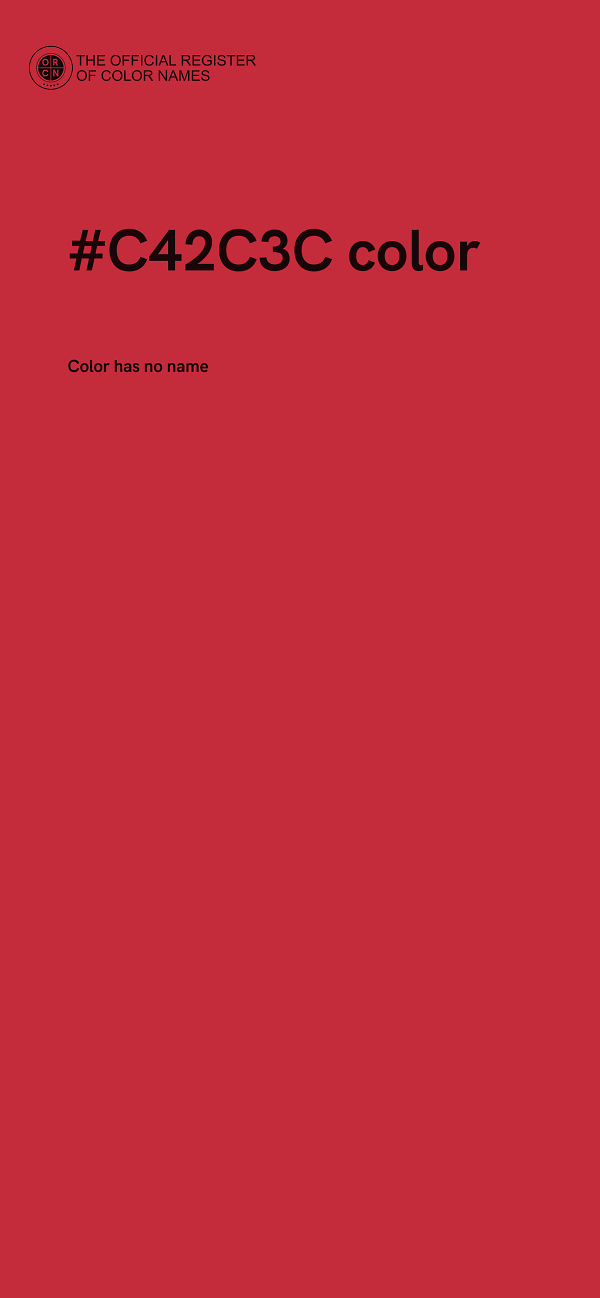 #C42C3C color image