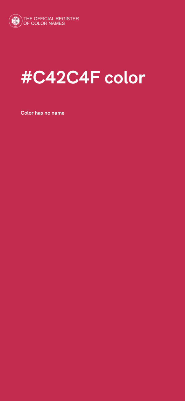 #C42C4F color image