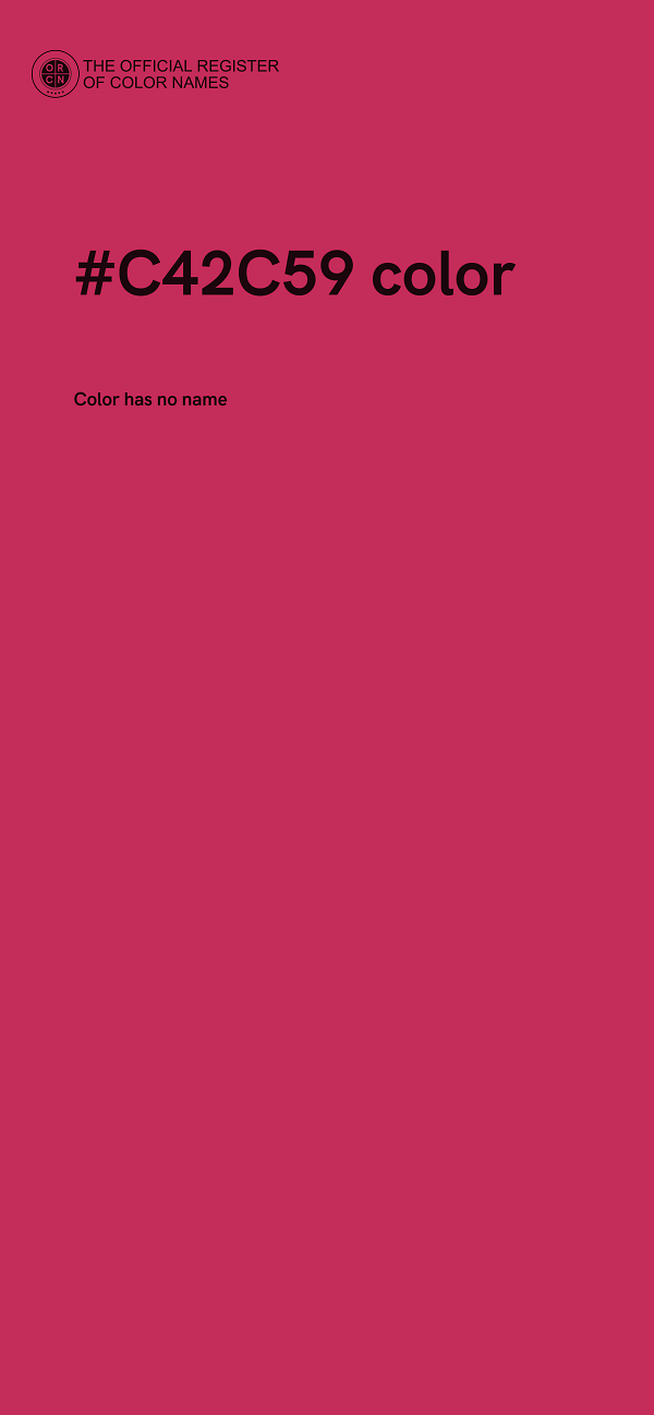 #C42C59 color image