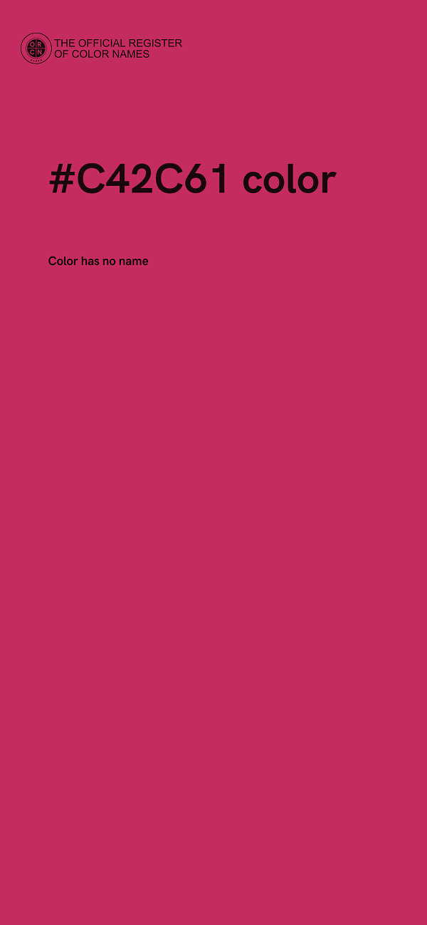 #C42C61 color image