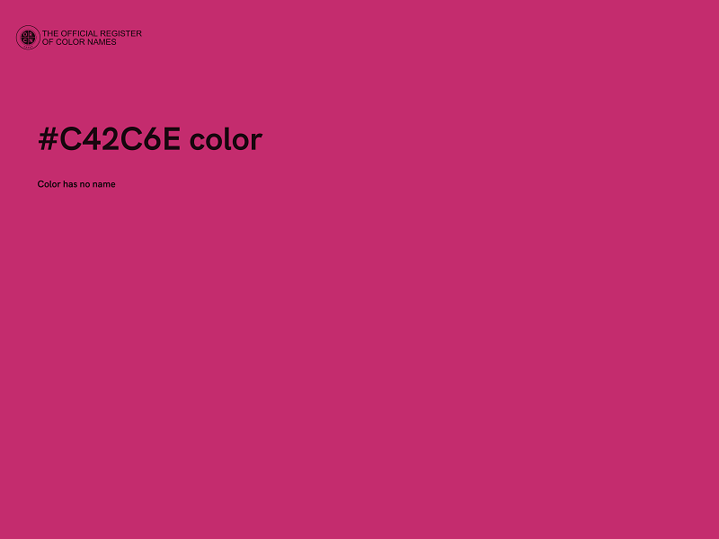 #C42C6E color image