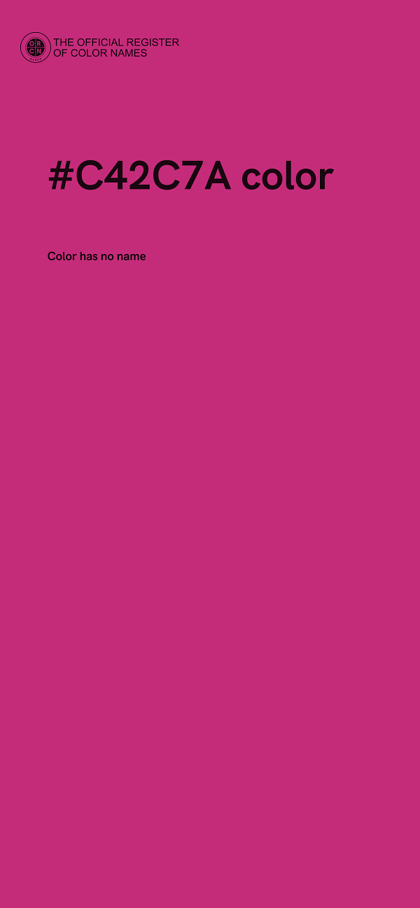 #C42C7A color image