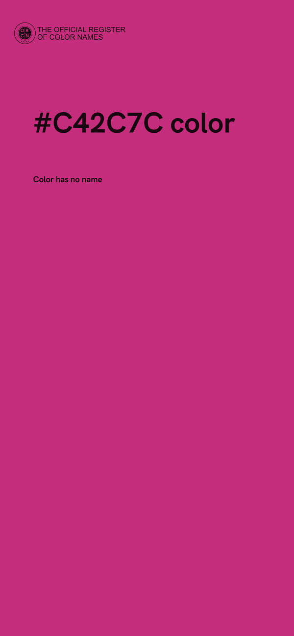 #C42C7C color image