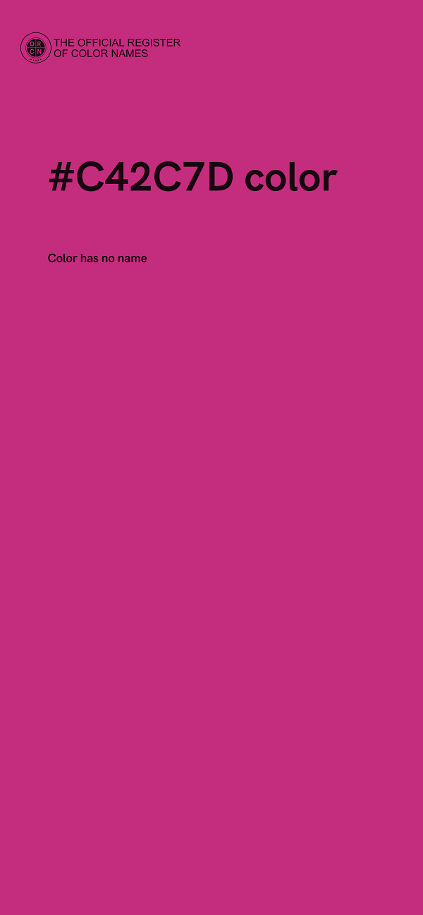 #C42C7D color image