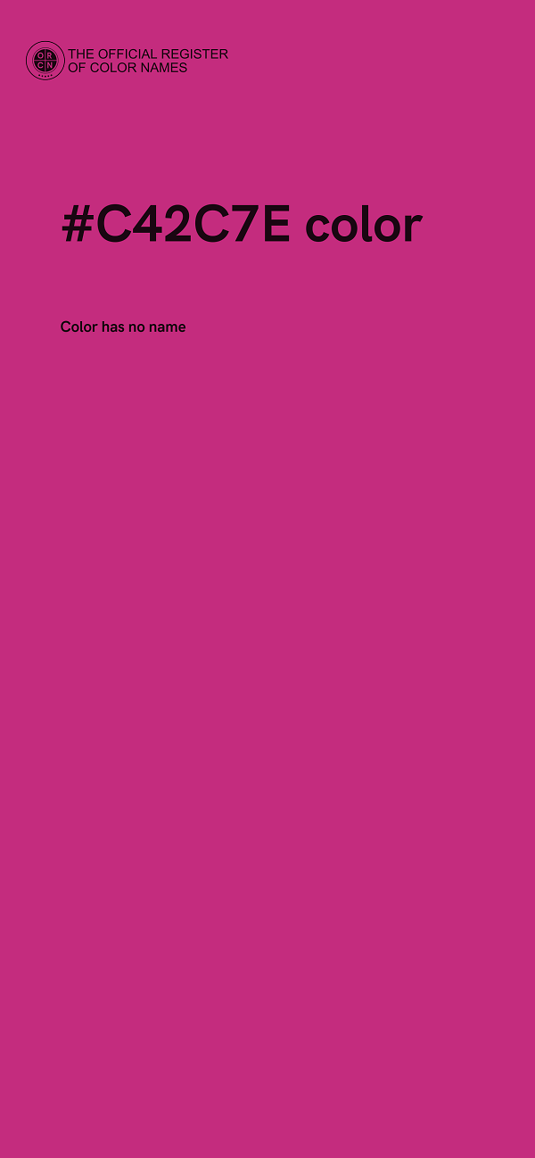 #C42C7E color image
