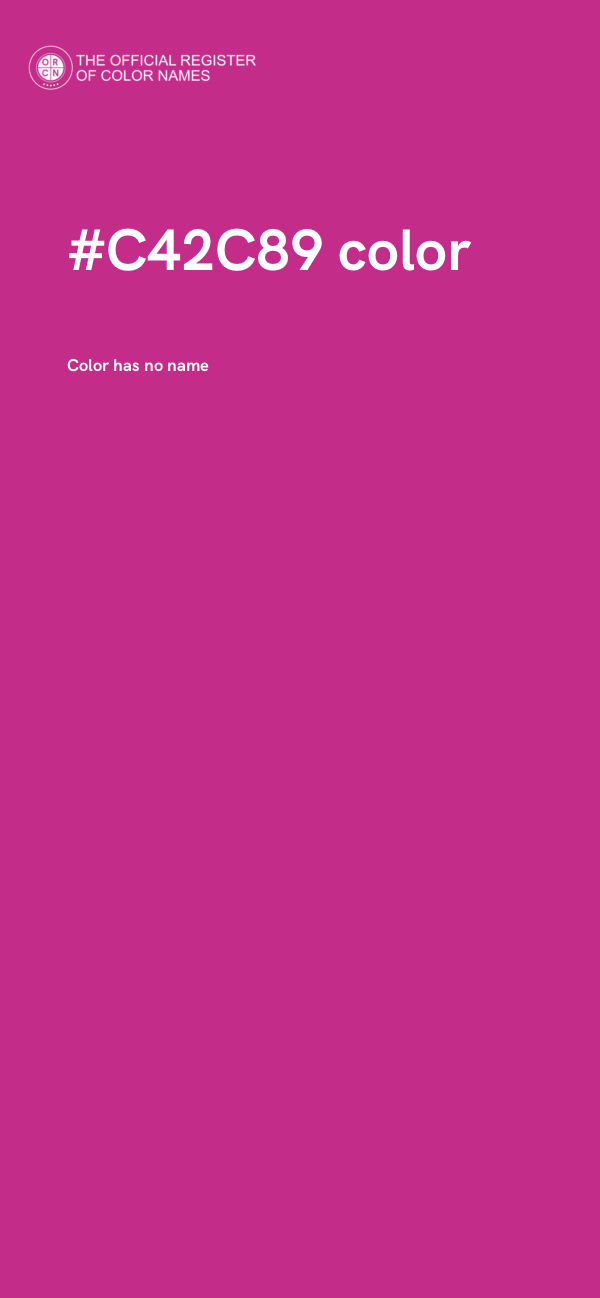 #C42C89 color image