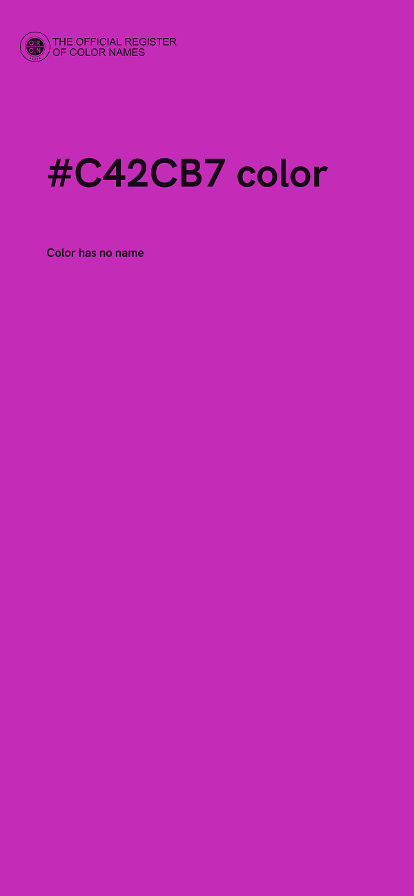 #C42CB7 color image