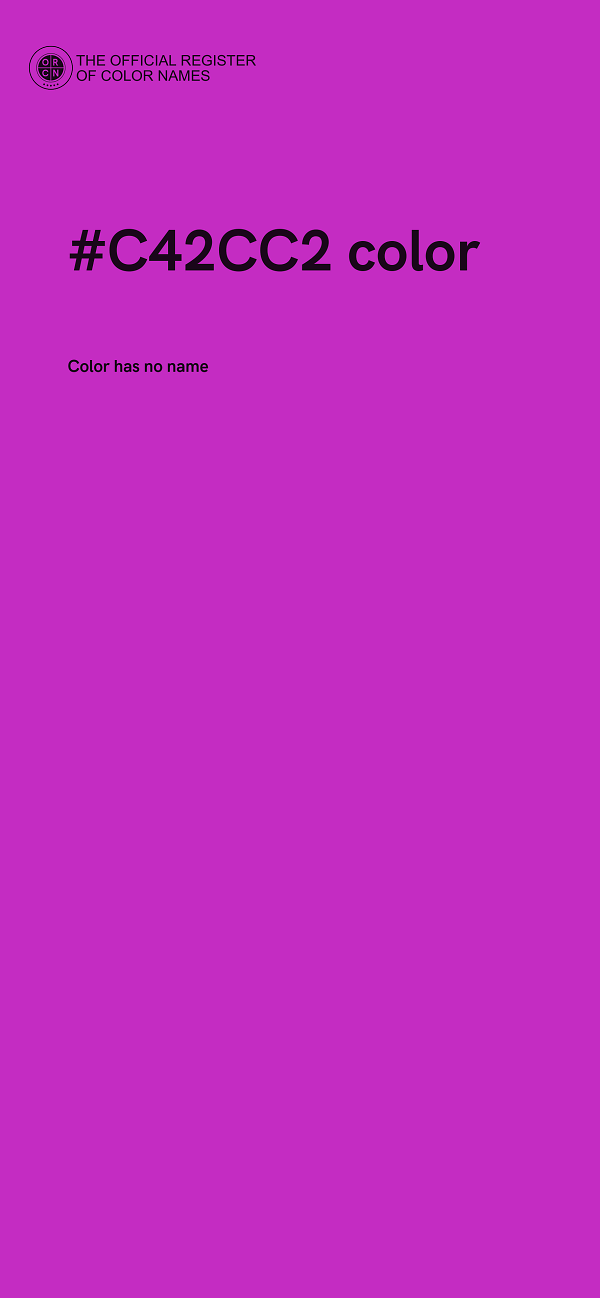 #C42CC2 color image