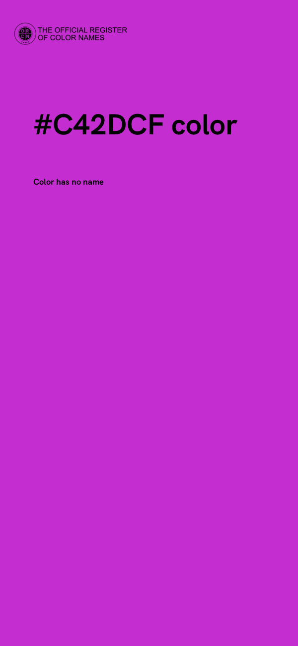 #C42DCF color image