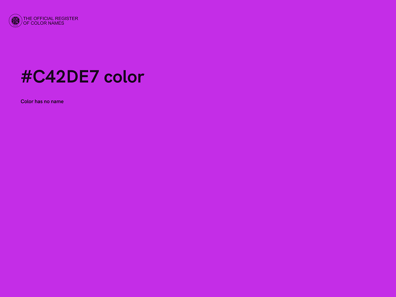 #C42DE7 color image
