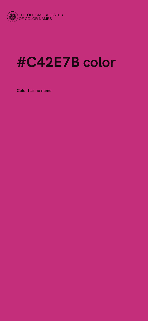 #C42E7B color image