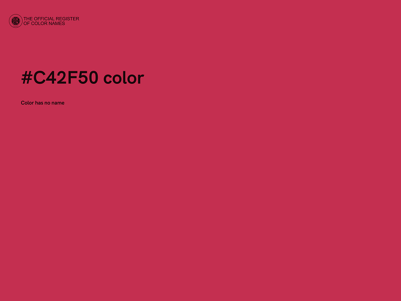 #C42F50 color image