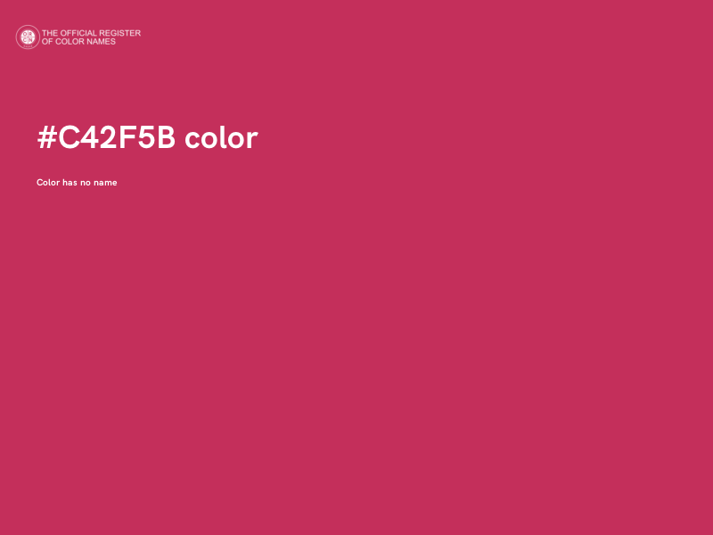 #C42F5B color image