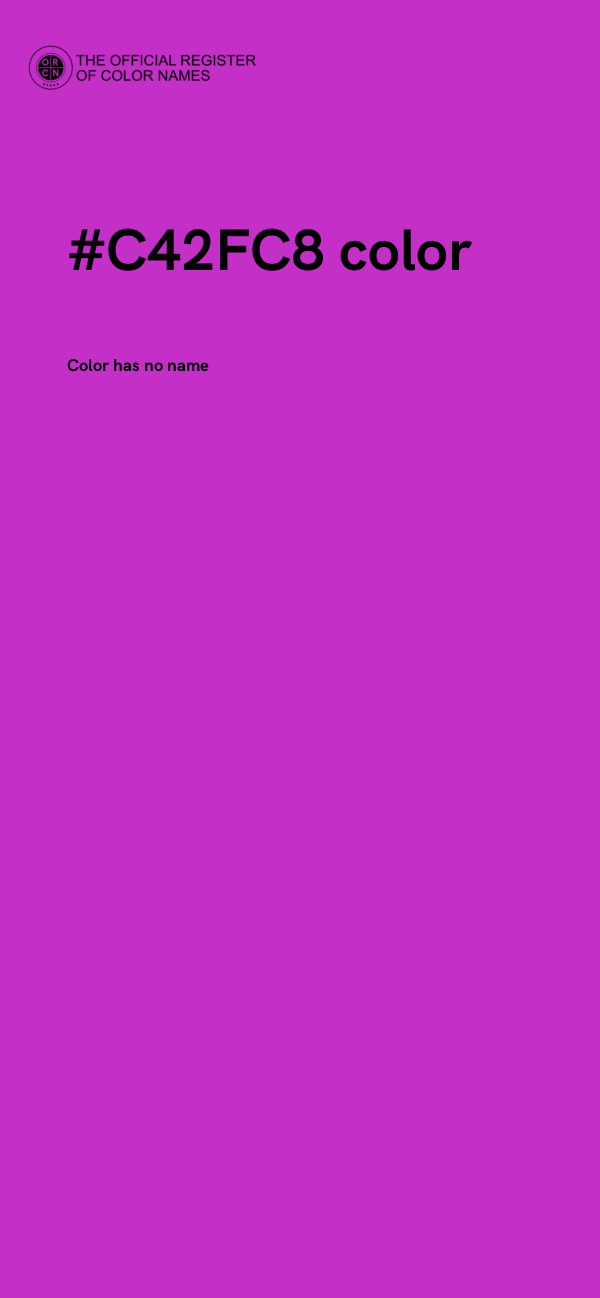 #C42FC8 color image
