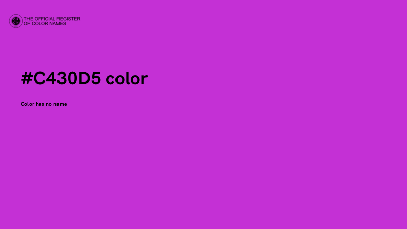 #C430D5 color image