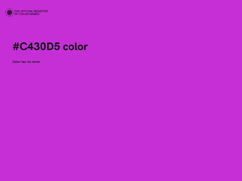#C430D5 color image