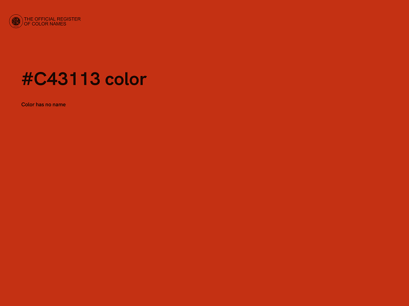 #C43113 color image