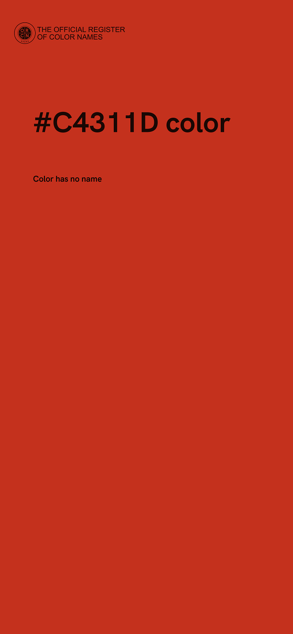 #C4311D color image