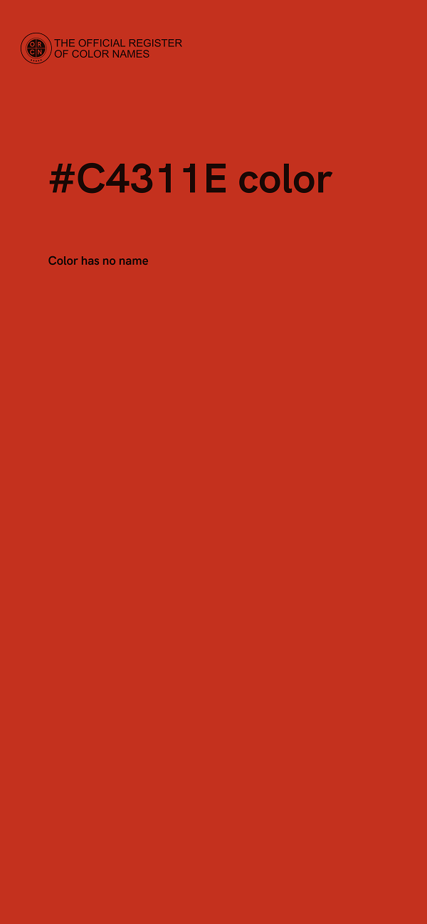 #C4311E color image