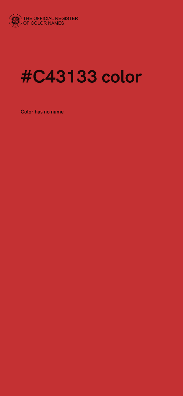 #C43133 color image